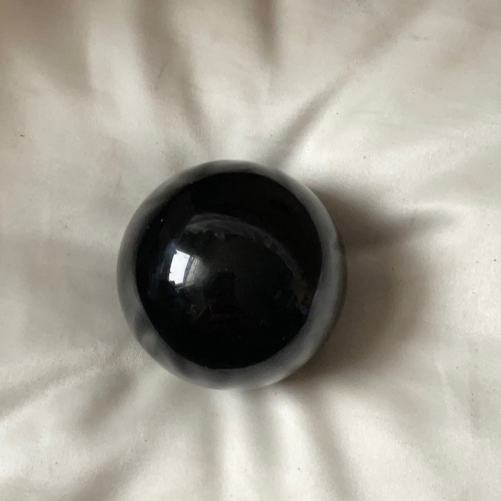 Black obsidian sphere
